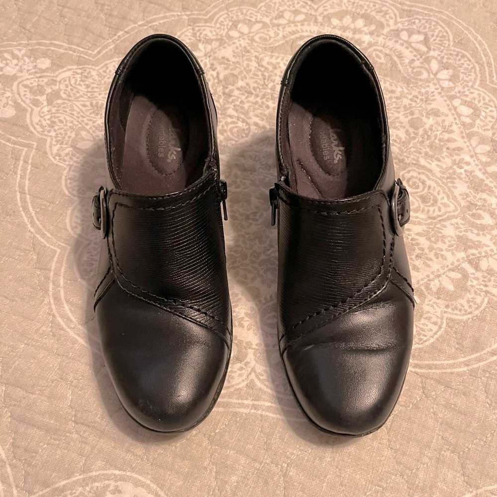 Clarks Ingalls Ocean shoes, black, size 7